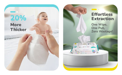 India's #Number One Natural Baby Wipes With Calendula Extract | 40% Off 🔥